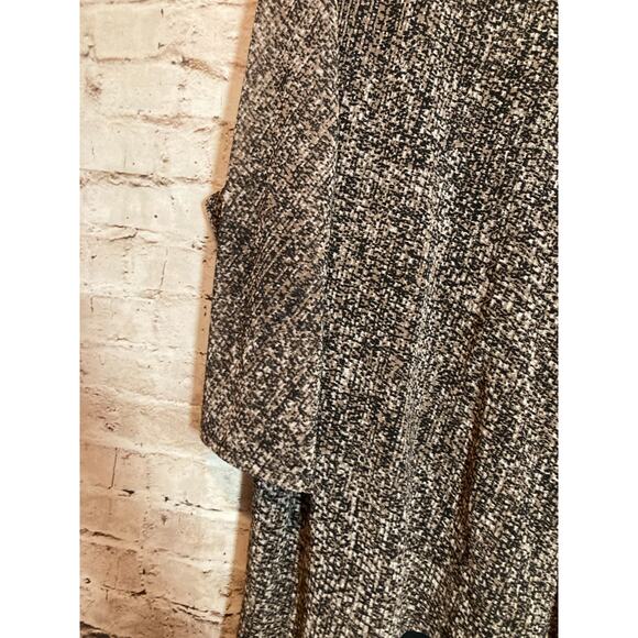 Catherines Top Womens 3X Brown Speckled Asymmetric Hem Mesh Stretch Layered Plus - Picture 7 of 13